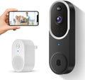 1080P Wireless Doorbell Cam: AI Human Detection, Night Vision, 2-Way Audio