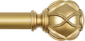 KAMANINA Gold Curtain Rod 72 to 144 Inch for Stylish Windows