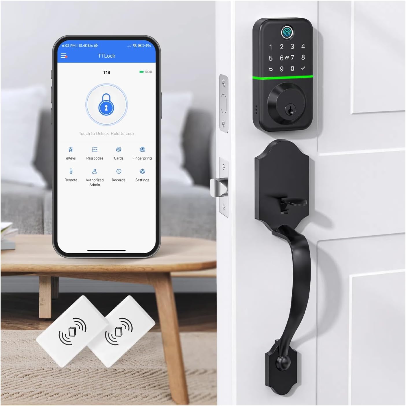 Keyless Entry Fingerprint Smart Lock Set – GearMustHave