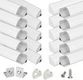 V Shape LED Channel 1M 20Pack - Corner Diffuser for Accent Lighting