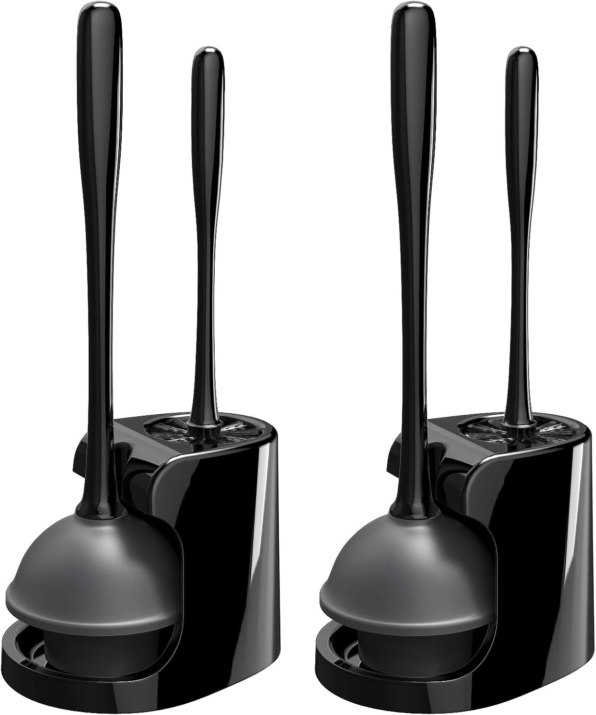 MR.SIGA Toilet Plunger and Bowl Brush Combo for Effective Cleaning