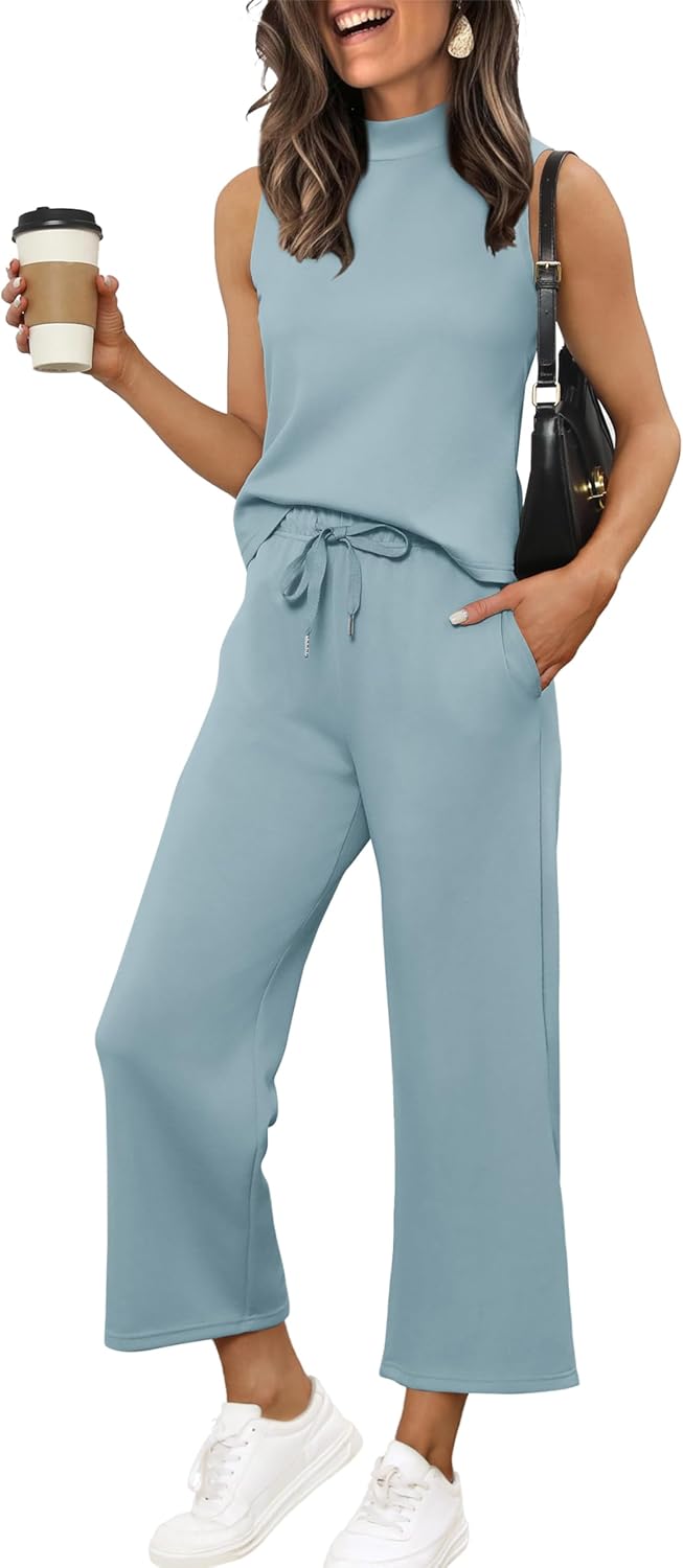 XIEERDUO Two Piece Sets for Women Summer Lounge Sets Travel