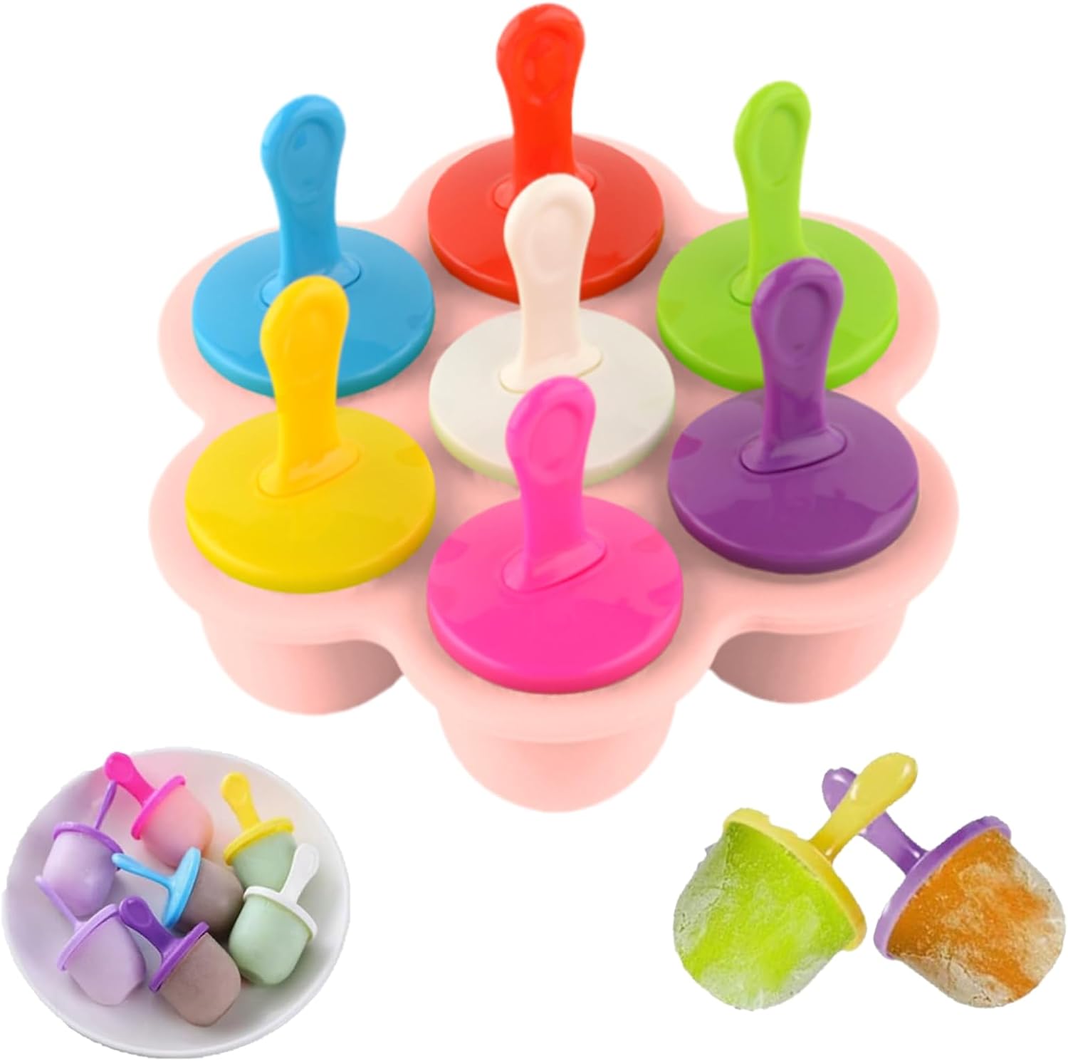 ESOOEY Silicone Popsicle Molds: Reusable & Colorful!