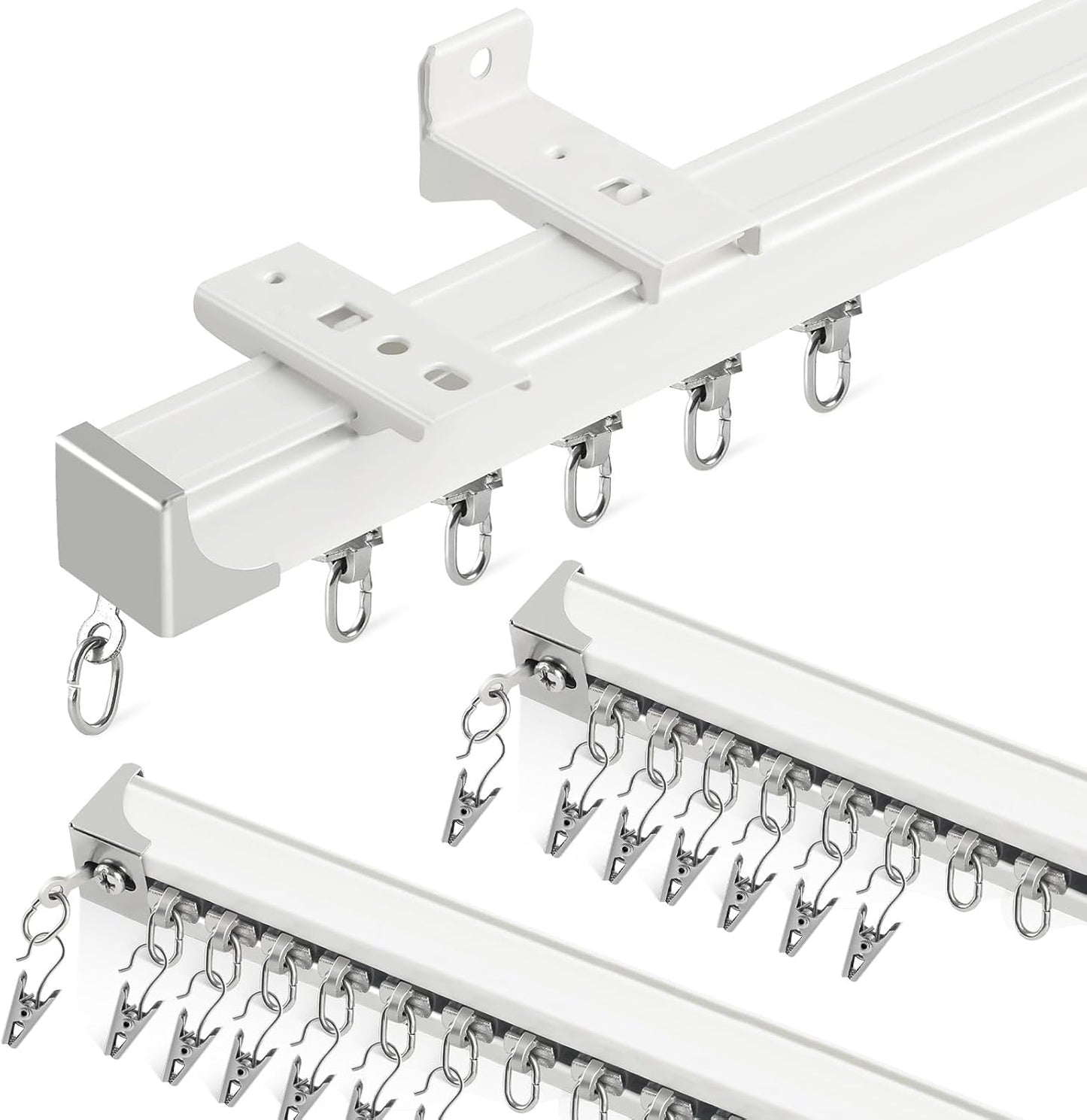 3-9Ft Heavy Duty Ceiling Curtain Track System - SUZALD