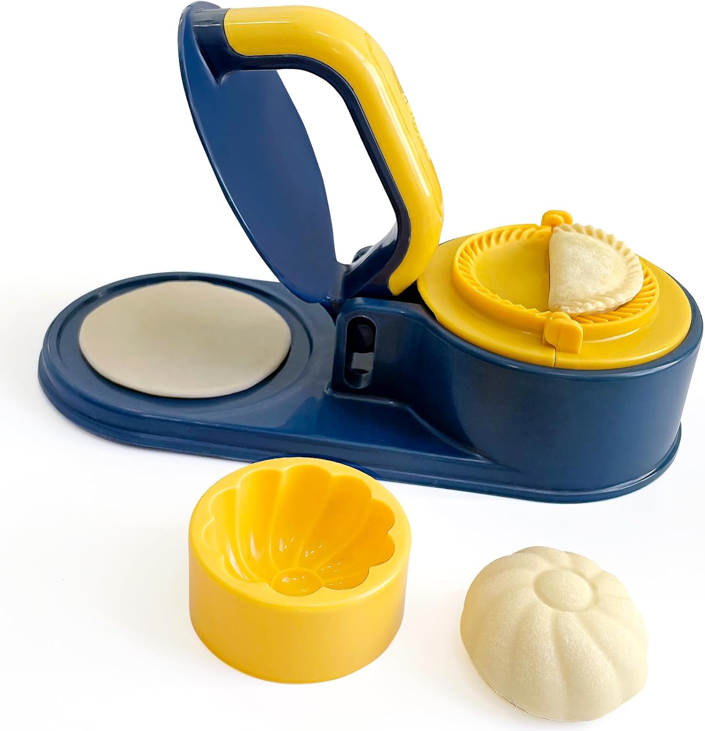 3-in-1 Dumpling Maker: Easy DIY Mold (Blue)