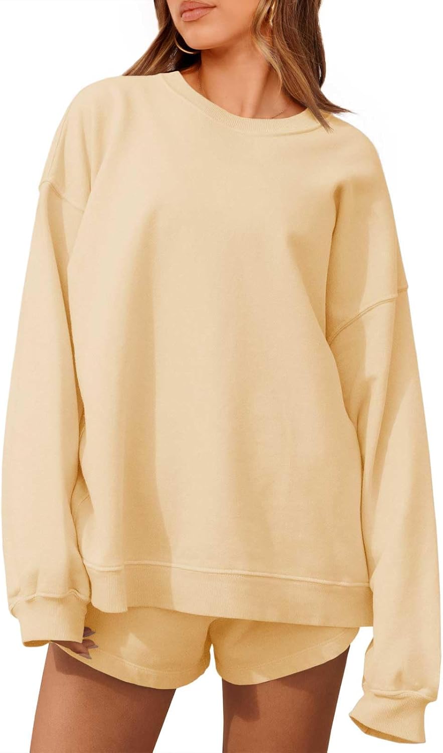 Oversized 2 Piece Outfits for Women - Casual Sweat Sets