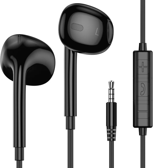 MOSWAG In-Ear Wired Earbuds: Crystal Clear Sound & Hands-Free Calls