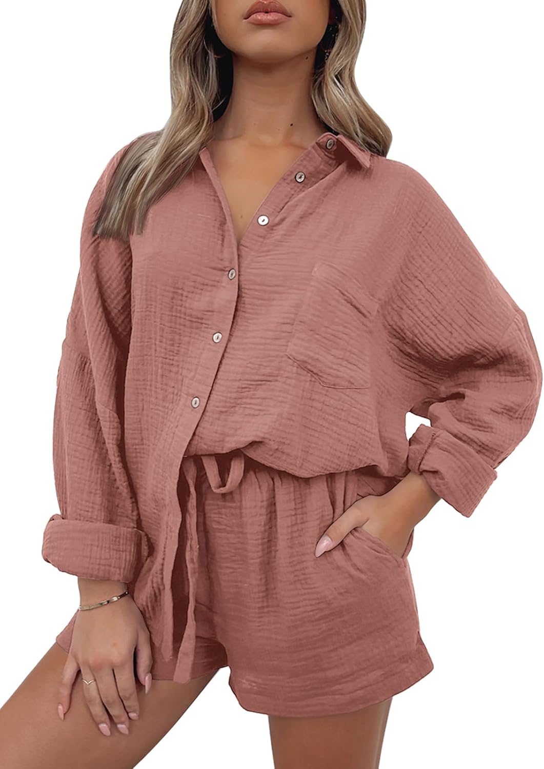Oversized 2 Piece Lounge Wear Set for Women by AUTOMET
