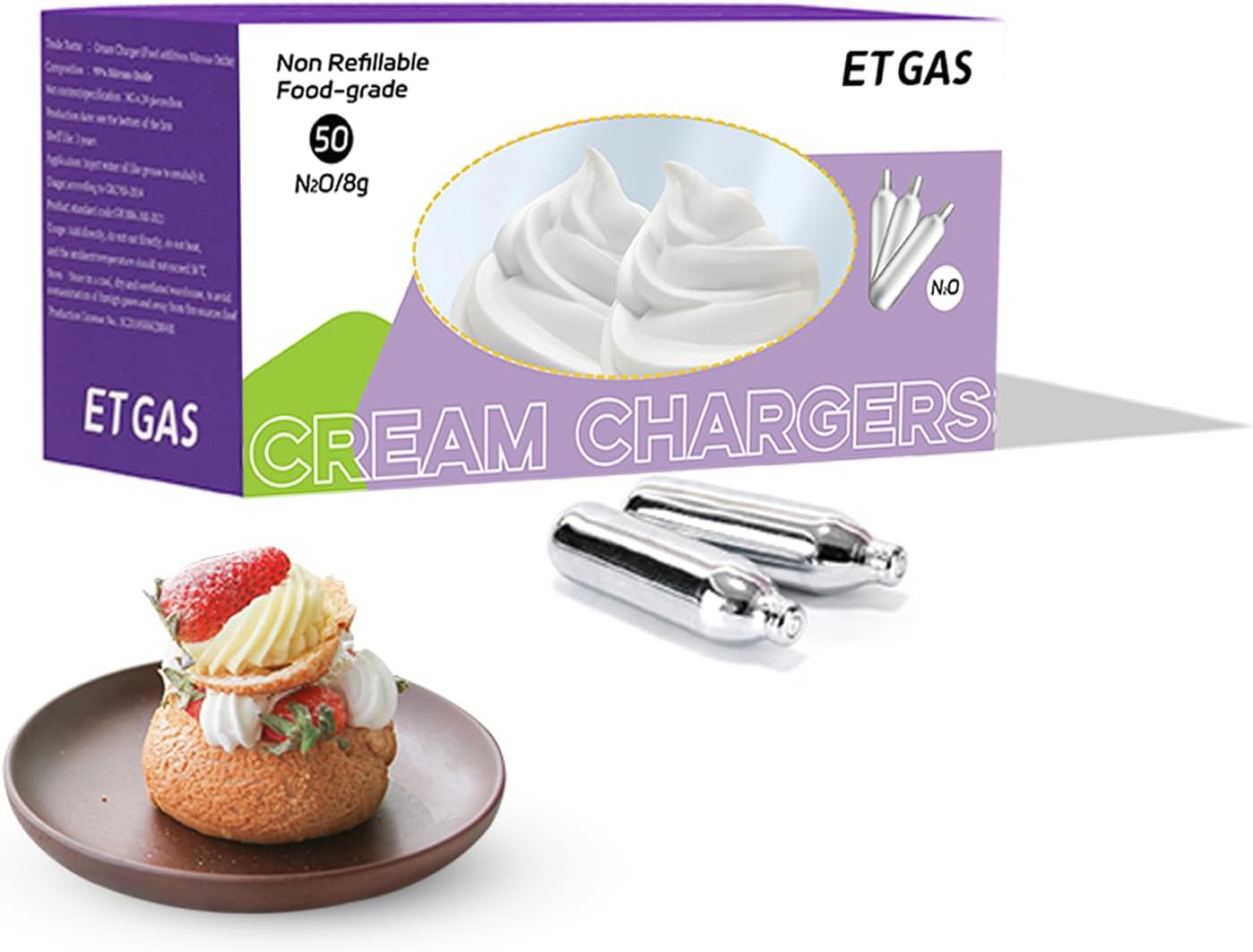 Whip Charger 8g 50pack - Quick & Easy YuXingwhip