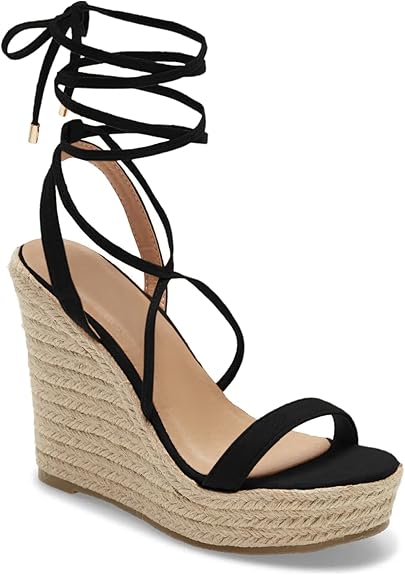 Coutgo Women's Espadrille Wedges for Summer Dress Sandals