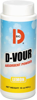 Big D 166 D-Vour Absorbent Powder, Lemon Fragrance - Fast Spill
