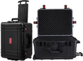 Waterproof Rolling Hard Case 24.3 x 20 x 13.5 in - Protective