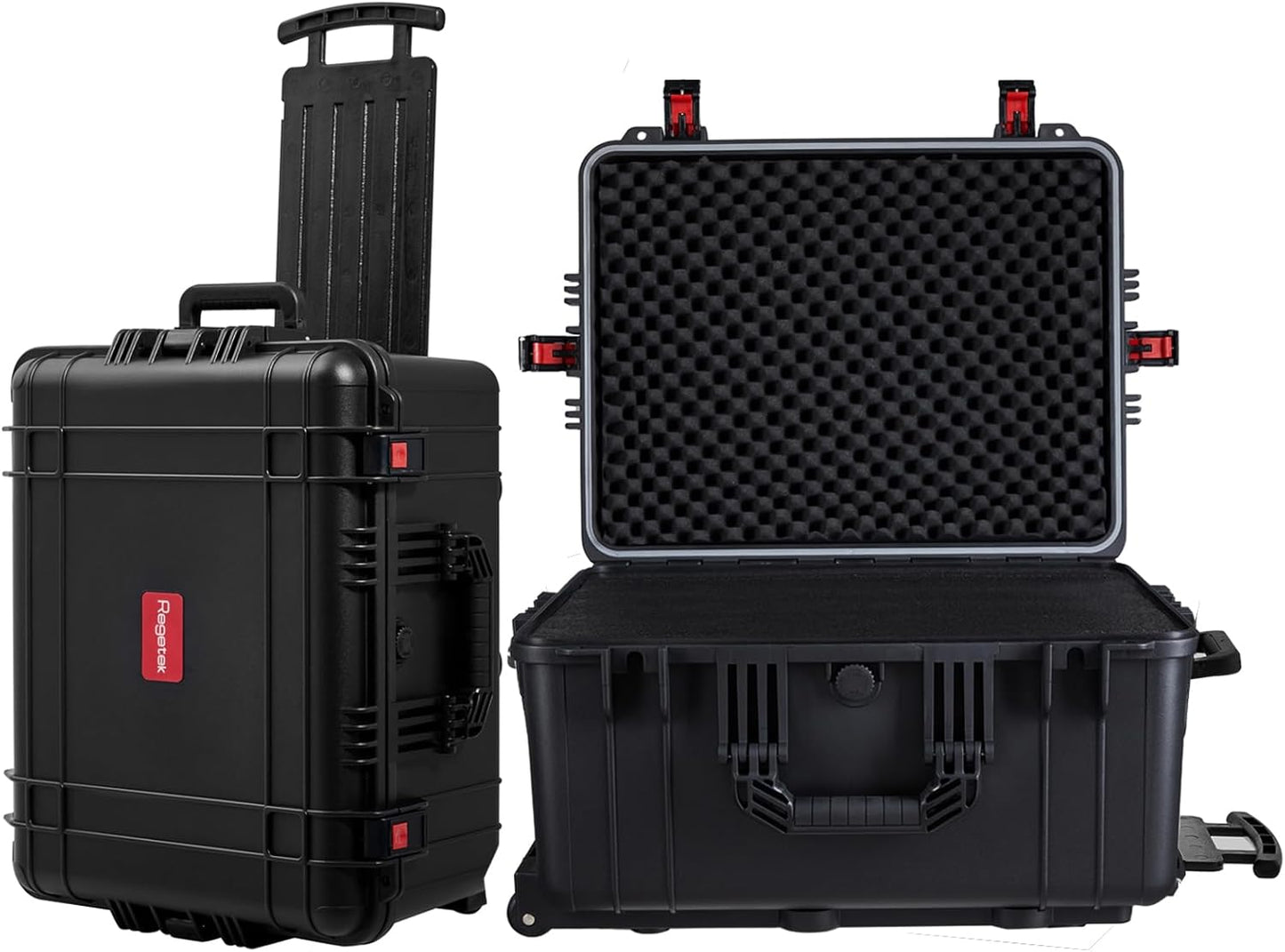Waterproof Rolling Hard Case for Cameras and Equipment Storage