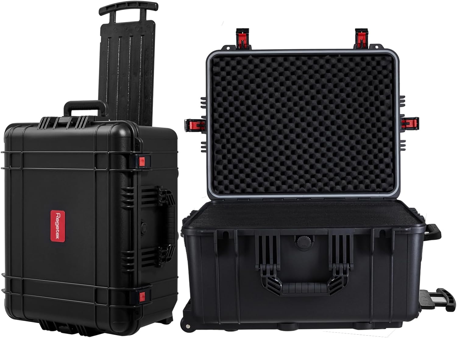 Waterproof Rolling Hard Case for Cameras and Equipment Storage