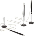 Desk Pen with Chain 3 Pack - Adhesive Security Pen Holder for Counters