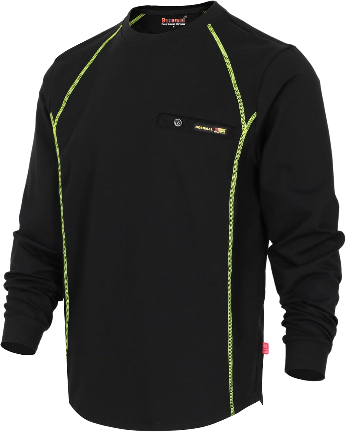 BOCOMAL FR Shirts for Men Lightweight Crew T-Shirt for Work