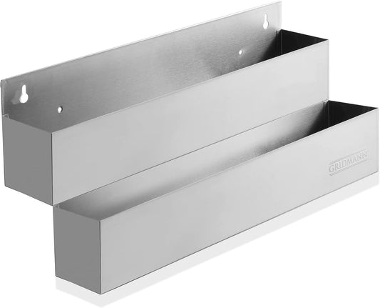 22-inch Double Tier Speed Rail for Bars - Stainless Steel Rack
