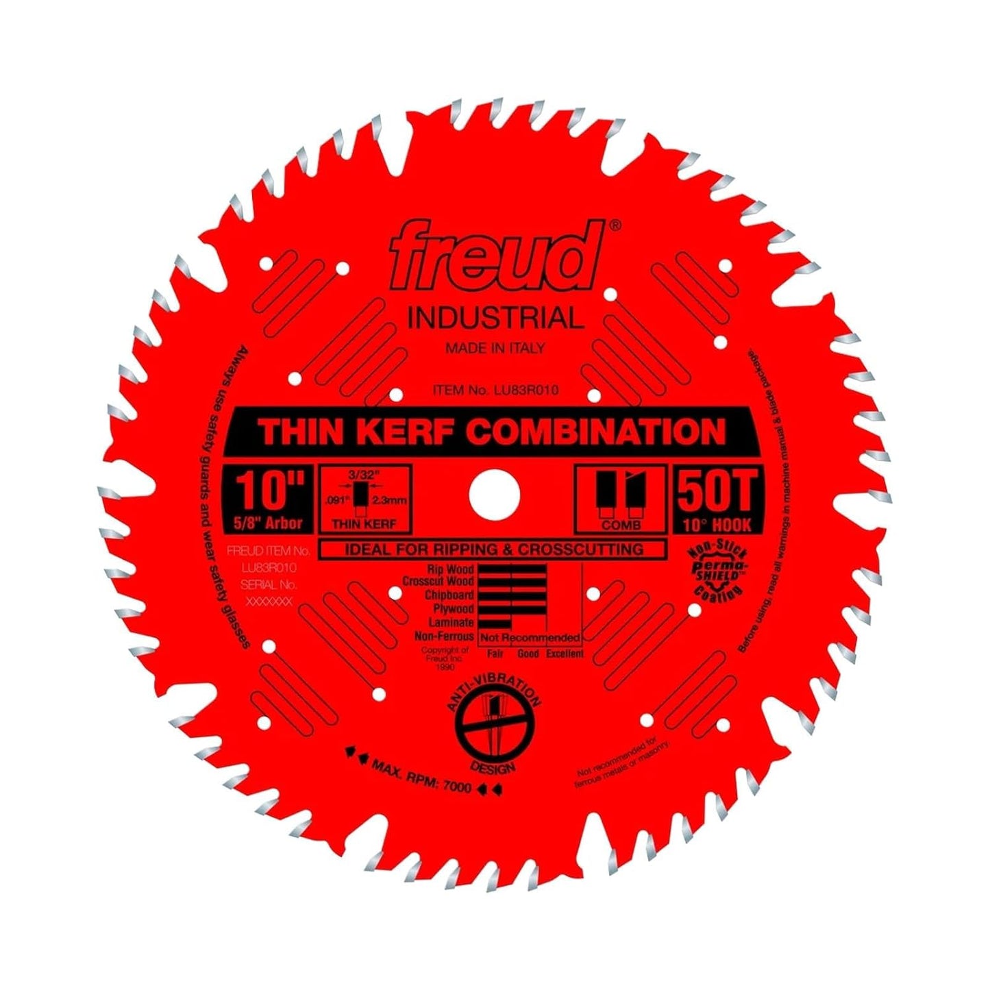 Freud Thin Kerf Combination Saw Blade for Maximum Performance