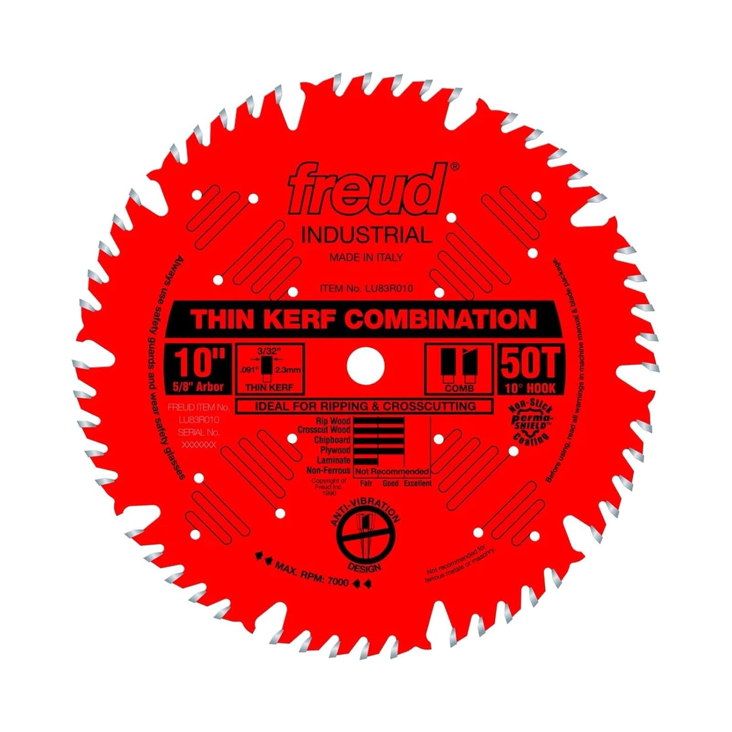 Freud Thin Kerf Combination Saw Blade for Maximum Performance