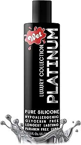 Wet Platinum Silicone Based Lube 9 oz Bottle for Couples