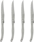 French Home Laguiole 4-Piece Steak Knife Set - Elegant Serrated