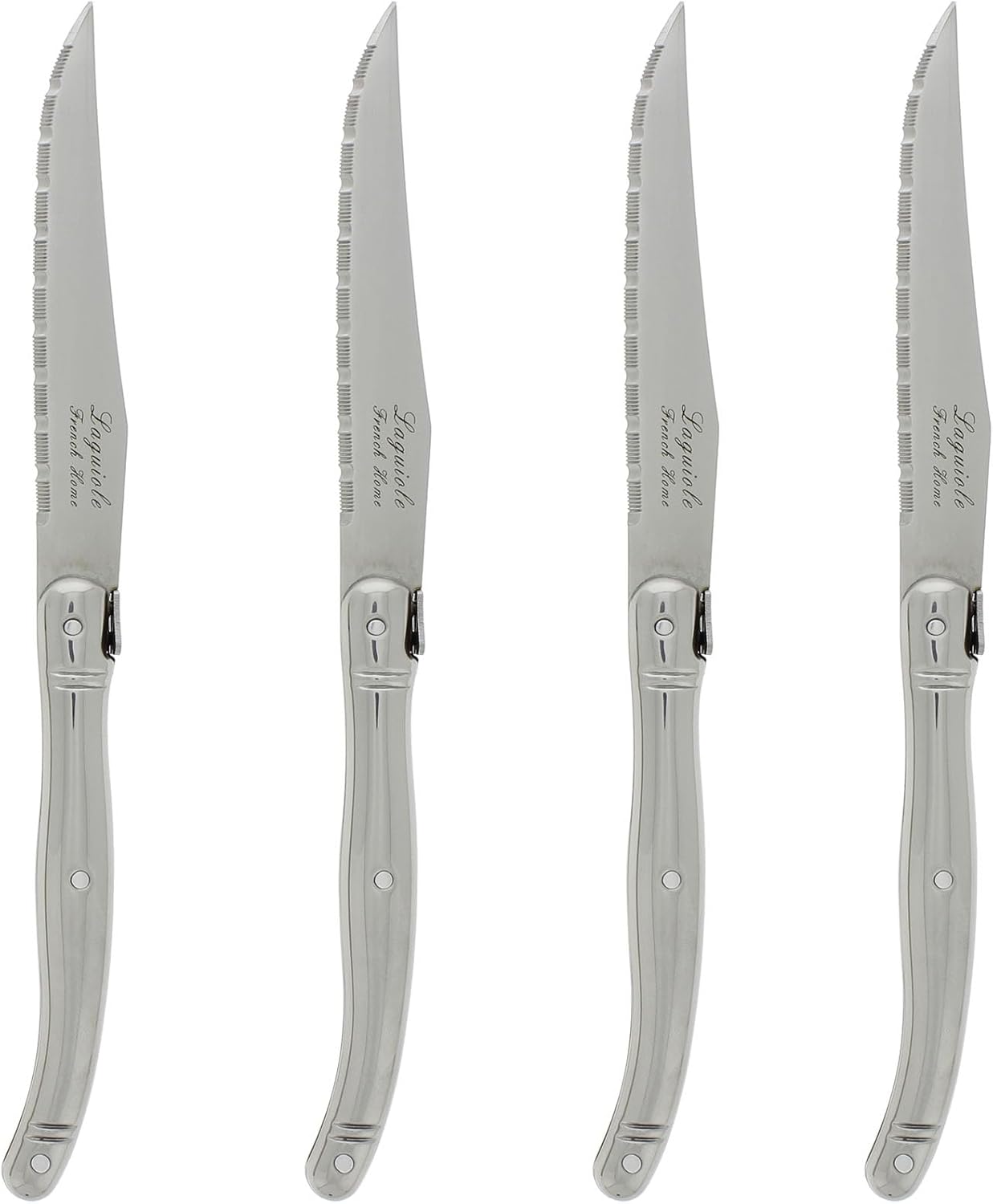 French Home Laguiole 4-Piece Steak Knife Set for Elegant Dining