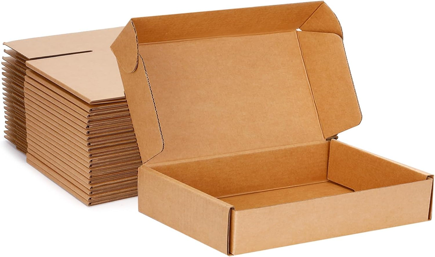Small Shipping Boxes 13x10x2 Inches for Mailing & Packing Needs
