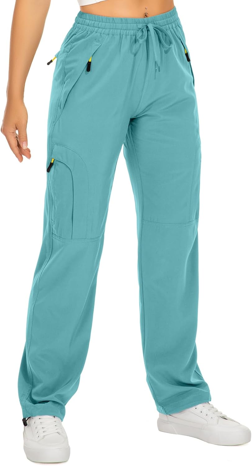 Womens Hiking Pants Quick Dry Lightweight Travel Cargo Safari