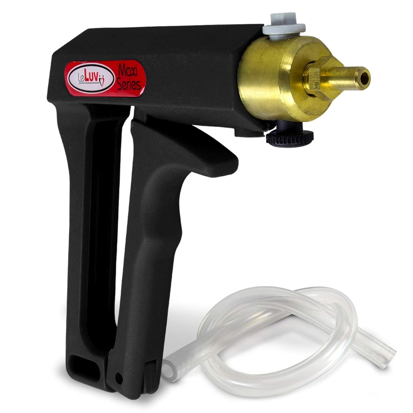 LeLuv Vacuum Pump Black Maxi with Ergonomic Handle & Hose