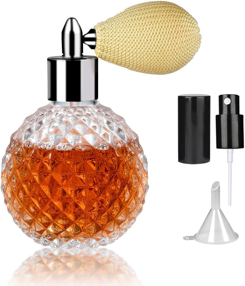 Vintage Cocktail Perfume Atomizer - Refillable Glass Bottle
