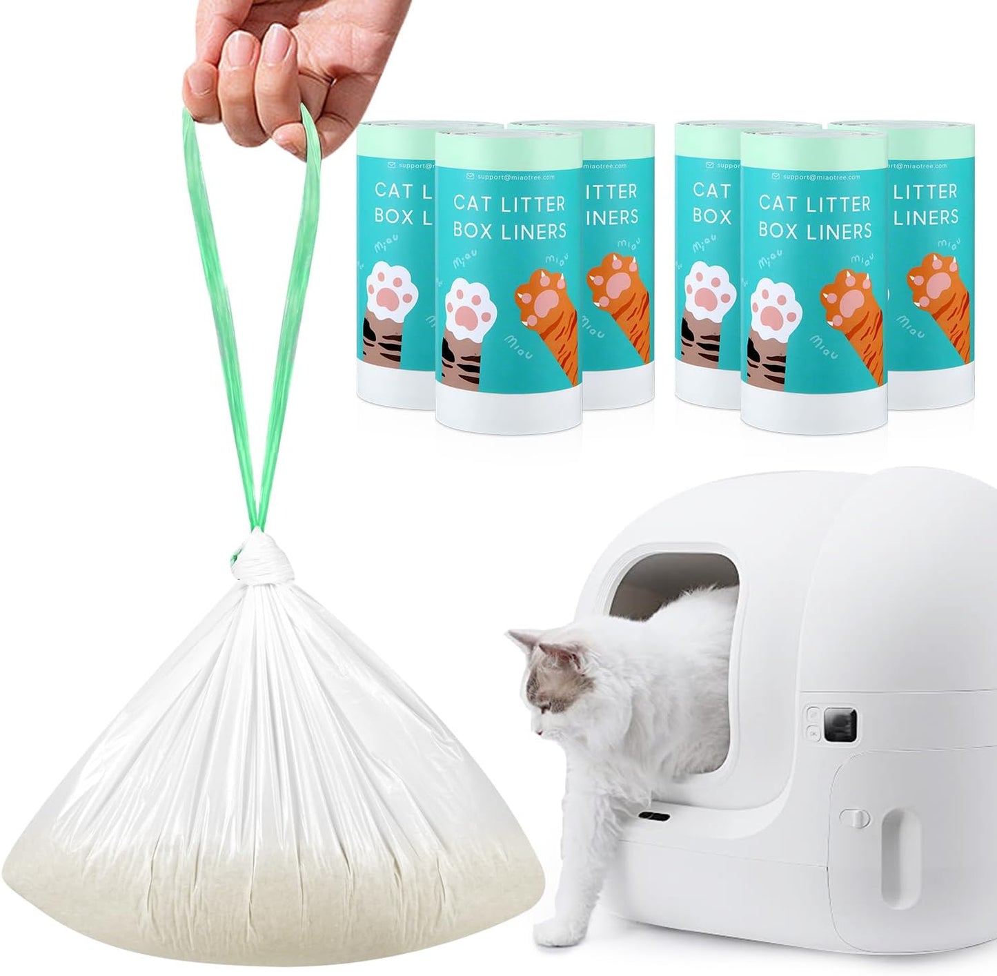 Self-Cleaning Litter Box Liner Bags for PURA X/MAX - Easy Clean-Up Solution!