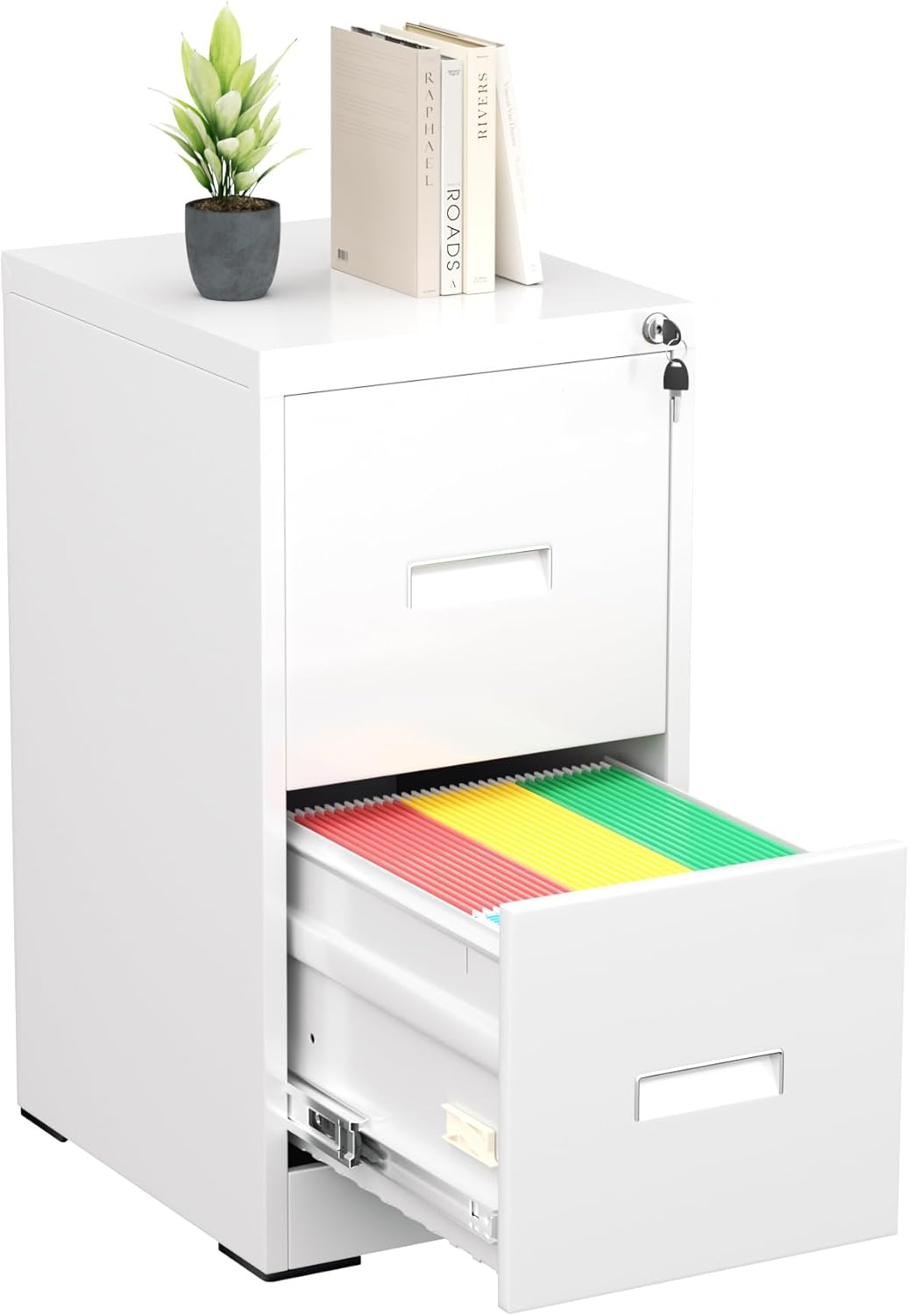 Heavy Duty 18 D File Cabinet with Lock for Home Office Use