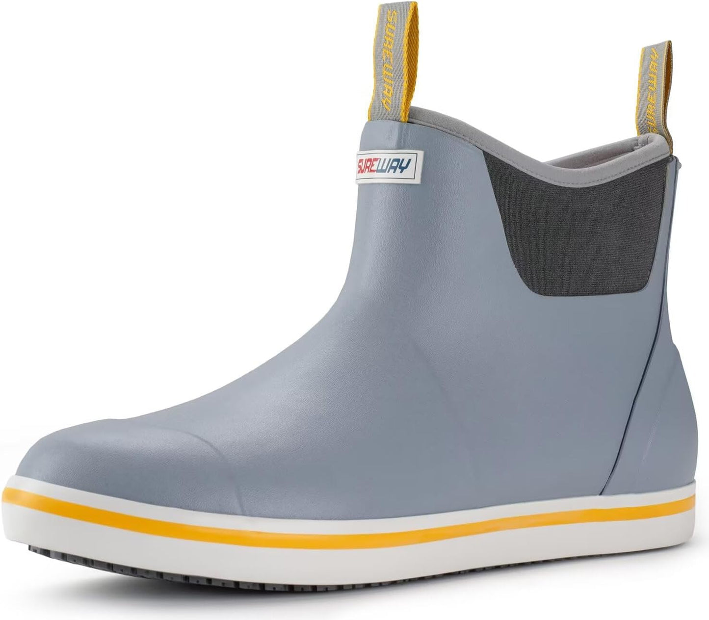 SUREWAY Men's Deck Boots: Non-Slip Waterproof Fishing Footwear
