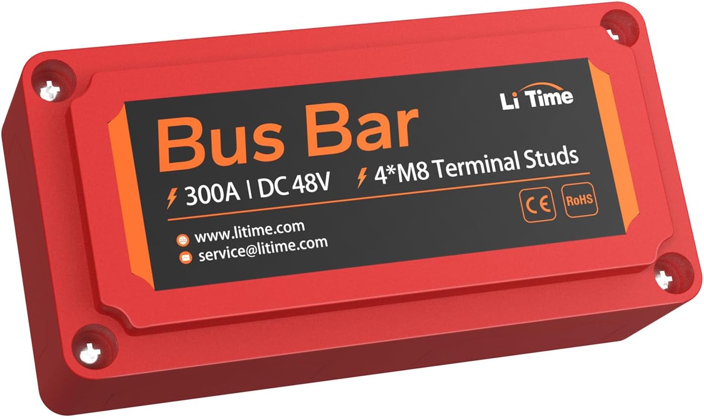 Litime 300A Bus Bar for Automotive, Marine, and Solar Use