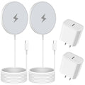 Magnetic Wireless Charger for iPhone - 2Pack 6FT C Cable