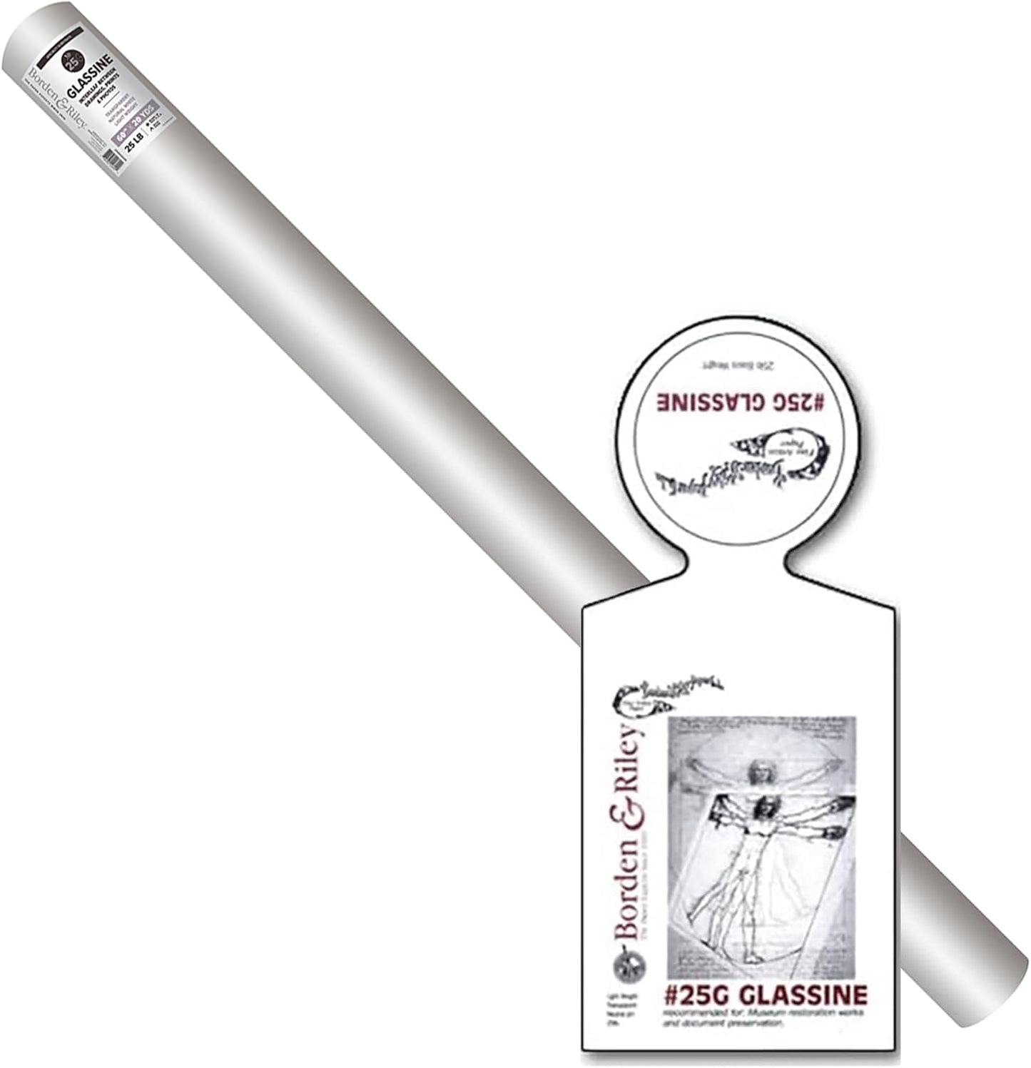 B&R #25G Glassine Paper Rolls for Drawing and Prints
