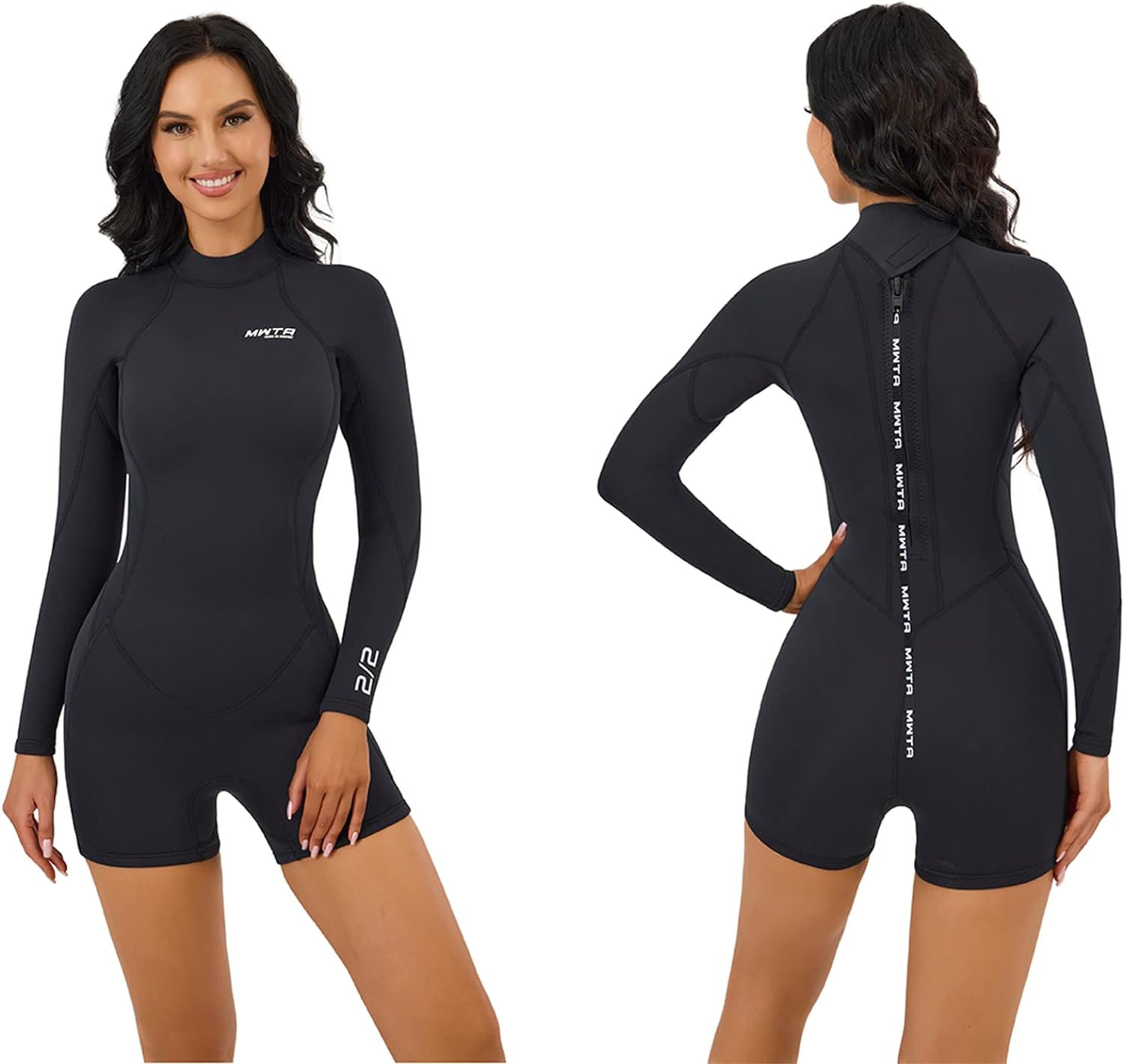 MWTA Women Shorty 2.0mm Neoprene Wetsuits for Water Sports