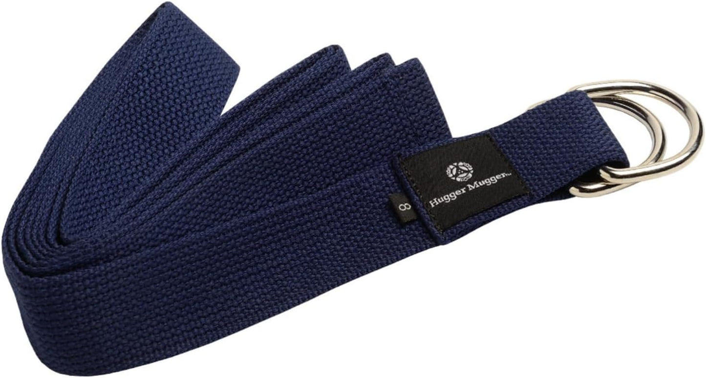 Hugger Mugger Super Strong Yoga Strap - Metal D-Ring, Various Lengths
