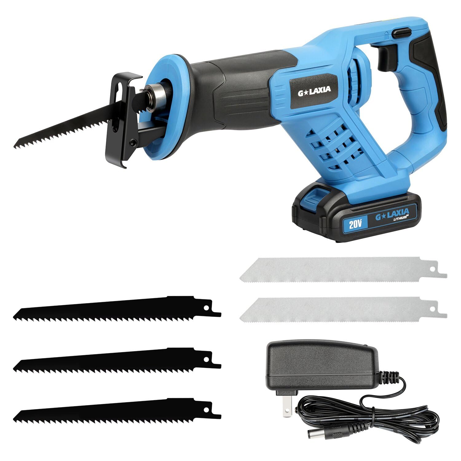 Powerful 20V Cordless Reciprocating Saw for Wood and Metal Cutting