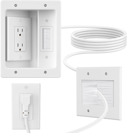 in Wall Cable Concealer Kit for Clean TV Cable Management