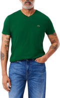 Lacoste Men's V-Neck Pima Cotton Jersey T-Shirt - Soft Everyday Staple