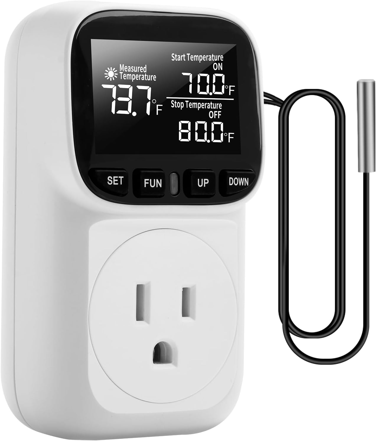 1800W Digital Thermostat Outlet - Greenhouse Heater
