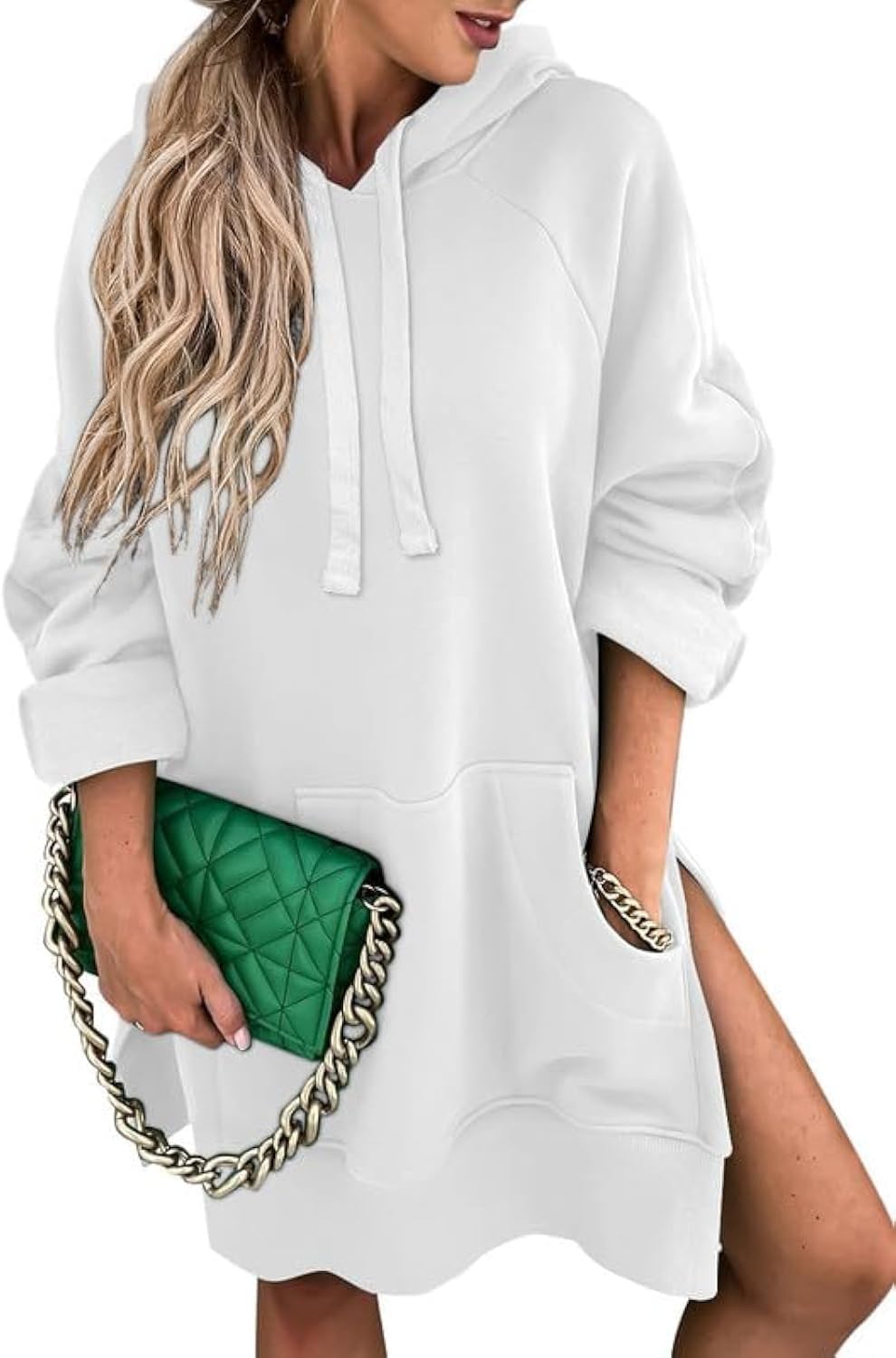 SHEWIN Women's Oversized Casual Pullover Hooded Dress Review