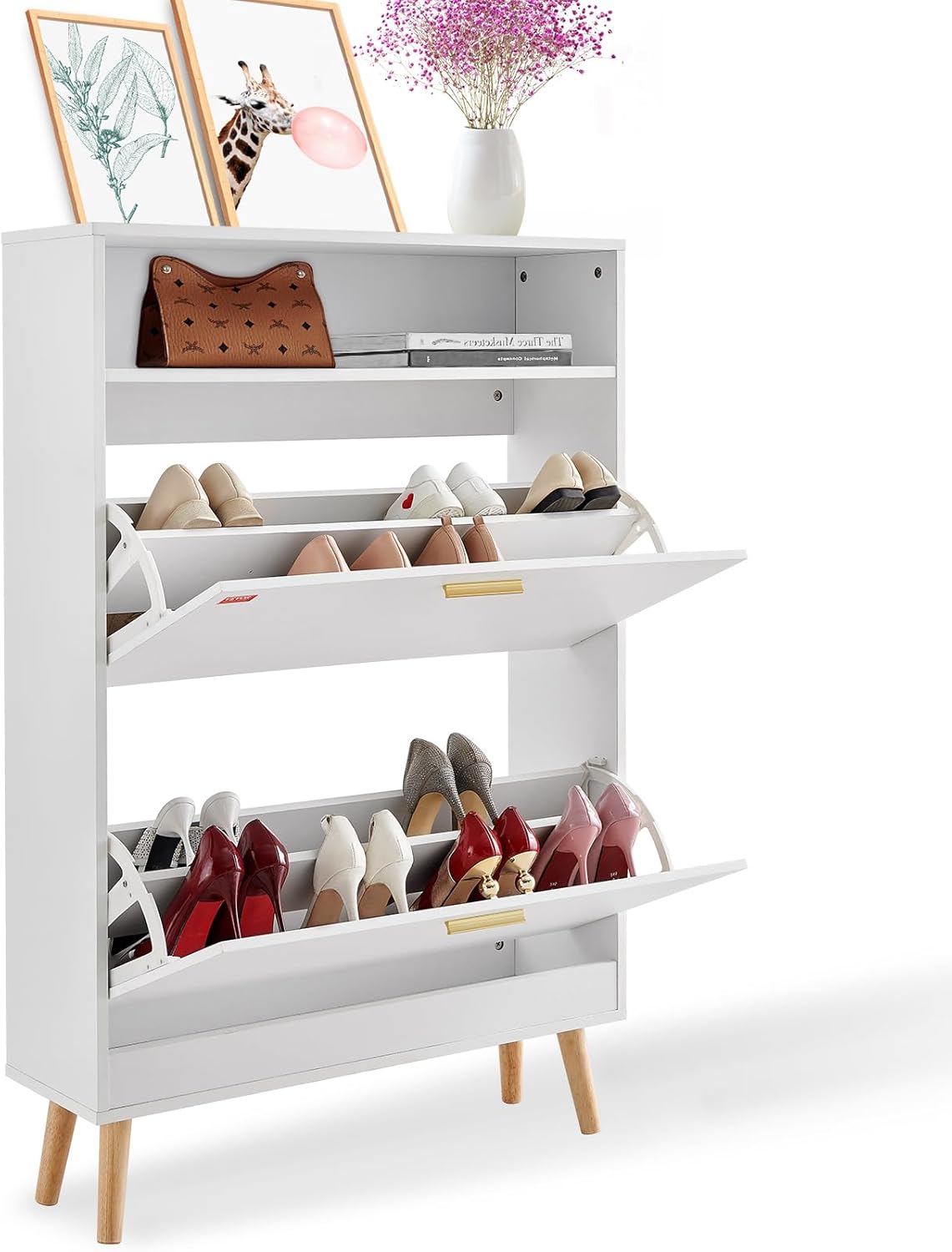 VEVOR Shoe Storage Cabinet for Entryway - Stylish & Durable