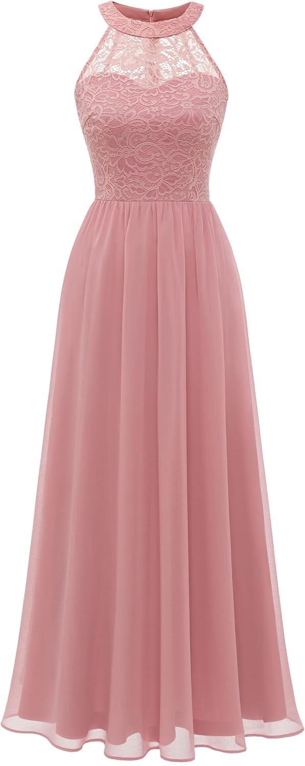Wedtrend Women's Formal Dress: Elegant Halter Long Prom Dress