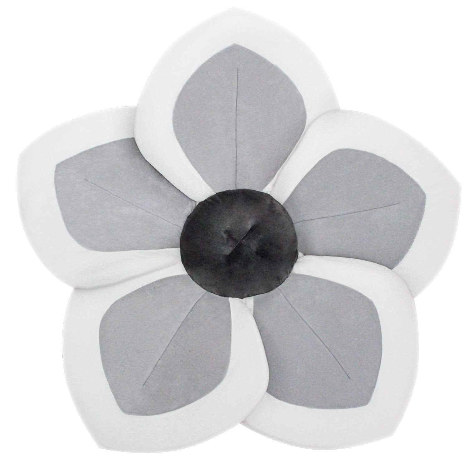 Soft Flower Baby Bath Pad - Gentle Infant Support! Gray