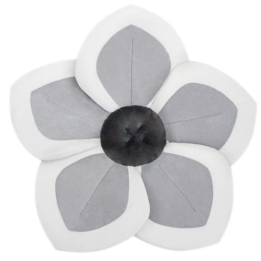 Soft Flower Baby Bath Pad - Gentle Infant Support! Gray