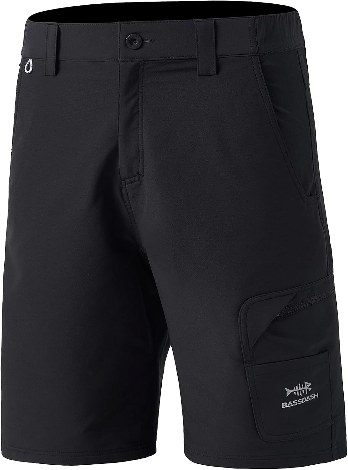 BASSDASH 10.5 Mens Fishing Cargo Shorts Quick Dry UPF 50