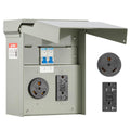 Temporary Power Outlet Panel for RVs and Campers - Weatherproof