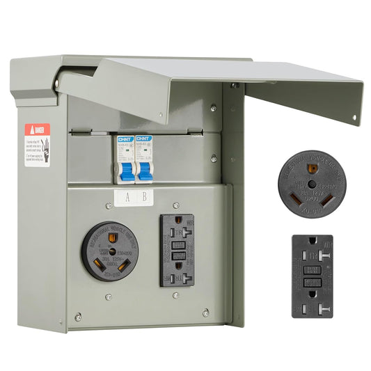 VEVOR Temporary Power Outlet Panel for RV Hookup and More